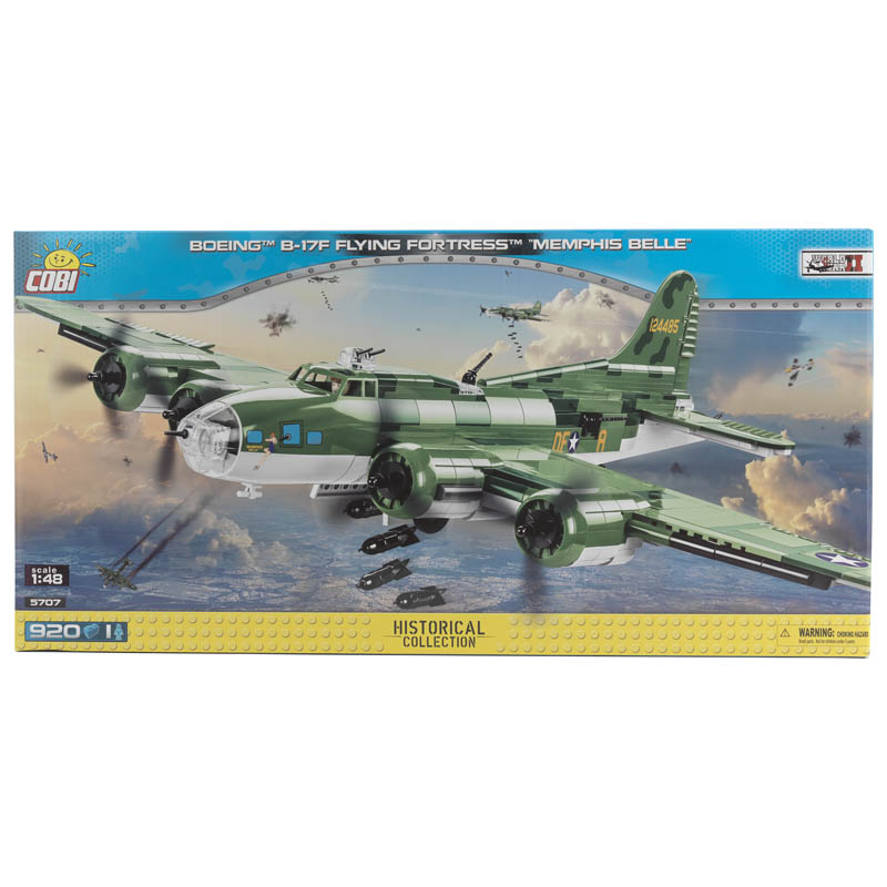boeing b-17f flying fortress mephis belle scale 1-48 construction set building block model box